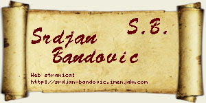 Srđan Bandović vizit kartica
